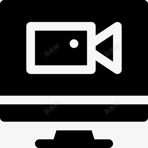 Videocall社交媒体76已填充图标svg_新图网 https://ixintu.com Videocall 填充 媒体 社交