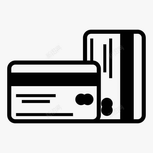 信用卡钱付款图标svg_新图网 https://ixintu.com 付款 信用卡
