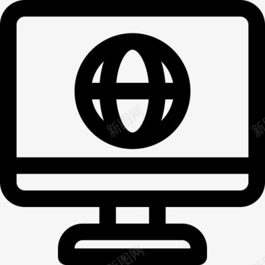 网站计算机连接图标图标