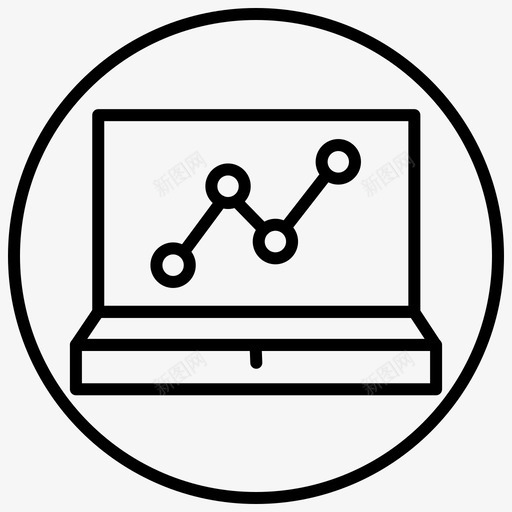 分析仪表板报告图标svg_新图网 https://ixintu.com 仪表板 分析 报告 电子商务 线路 统计 购物 销售