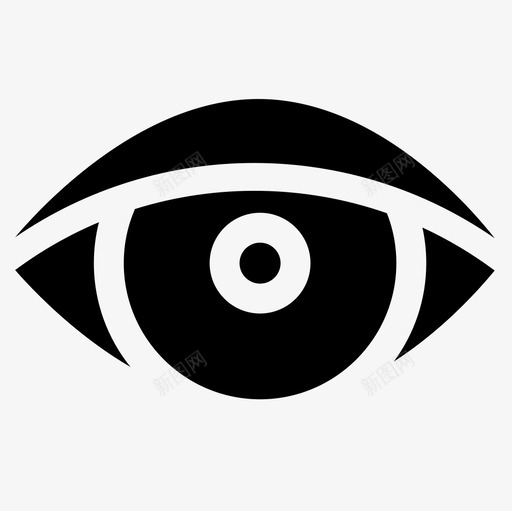 红眼摄影61填充图标svg_新图网 https://ixintu.com 填充 摄影61 红眼