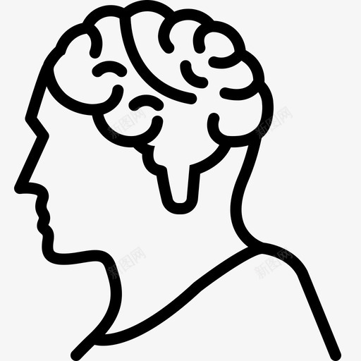 大脑头脑风暴智力图标svg_新图网 https://ixintu.com 大脑 头脑 心理学 智力 风暴