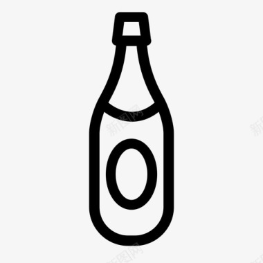 瓶饮料香槟图标图标