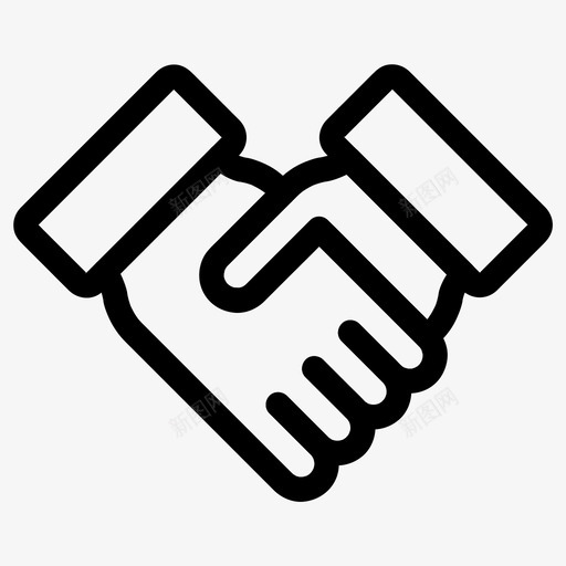 握手业务合同图标svg_新图网 https://ixintu.com 业务 业务概要2 交易 会议 合同 握手