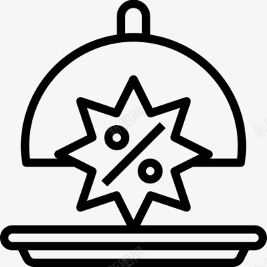 折扣食品价格餐厅图标图标