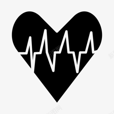 心跳心血管心率图标图标