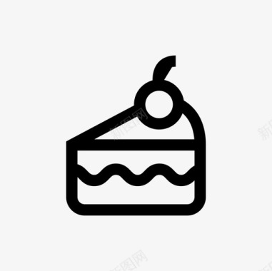 蛋糕食物144直系图标图标
