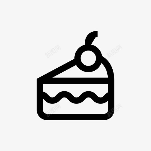 蛋糕食物144直系图标svg_新图网 https://ixintu.com 直系 蛋糕 食物144