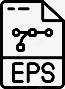 Eps平面75线性图标图标