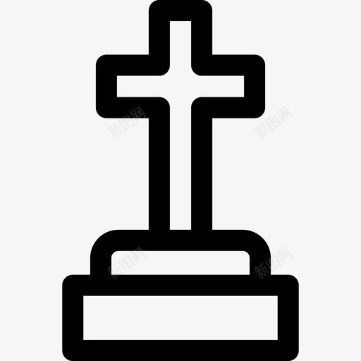 基督教十字架葬礼14直系图标svg_新图网 https://ixintu.com 十字架 基督教 直系 葬礼