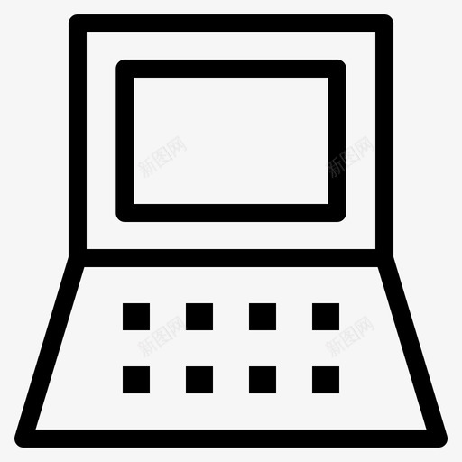 笔记本电脑电脑硬件图标svg_新图网 https://ixintu.com 电脑 硬件 笔记本 设计