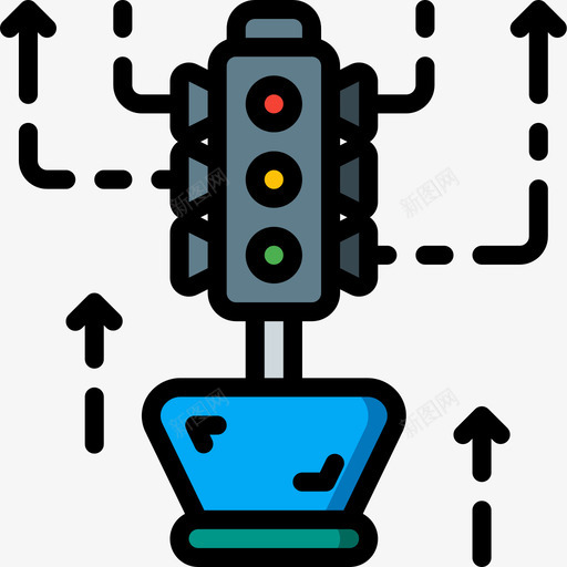 红绿灯搜索引擎优化和网页优化18线性颜色图标svg_新图网 https://ixintu.com 搜索引擎优化和网页优化18 红绿灯 线性颜色