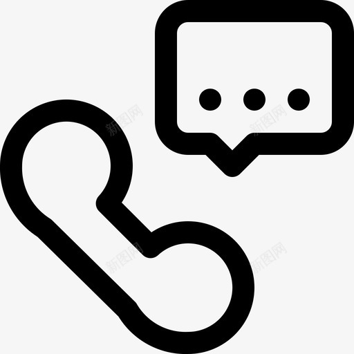 电话聊天交流图标svg_新图网 https://ixintu.com 交流 电话 聊天 脱口秀 谈话