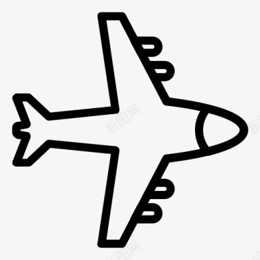 喷气式飞机飞机运输机车辆运输图标图标