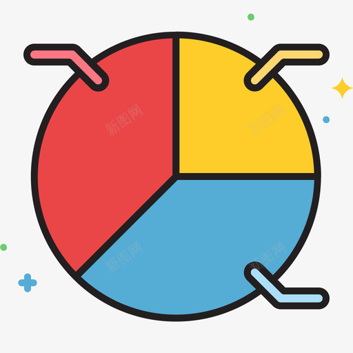 饼图客户反馈线性颜色图标svg_新图网 https://ixintu.com 客户反馈 线性颜色 饼图