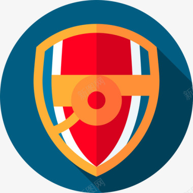 阿森纳足球盾牌4号平的图标图标