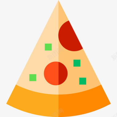 披萨超市29扁平图标图标