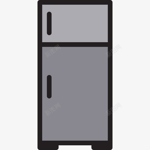 冰箱家具33线性颜色图标svg_新图网 https://ixintu.com 冰箱 家具 线性 颜色