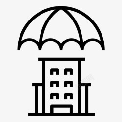 房子财产保险财产保险家房子图标高清图片