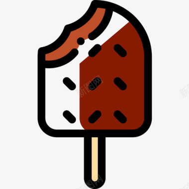 冰淇淋糖果8颜色省略图标图标