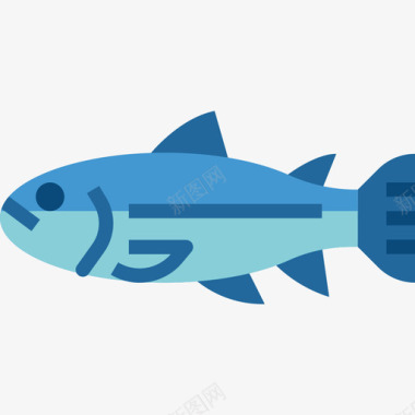 鱼超市27扁平图标图标