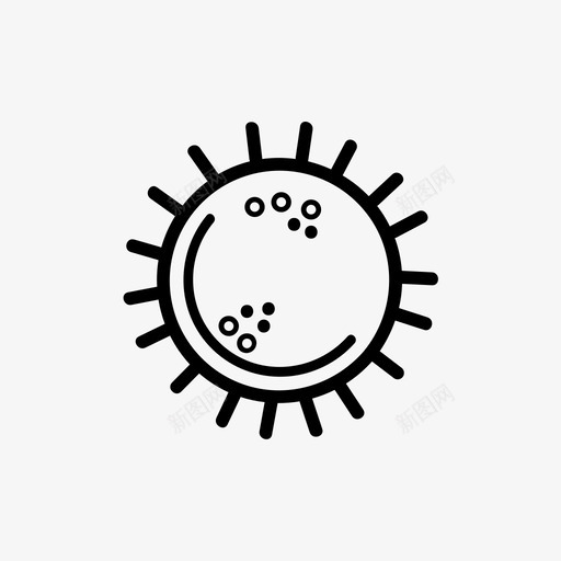 麻疹细菌科学图标svg_新图网 https://ixintu.com 疫苗 疾病 病毒 科学 细菌 预防 麻疹