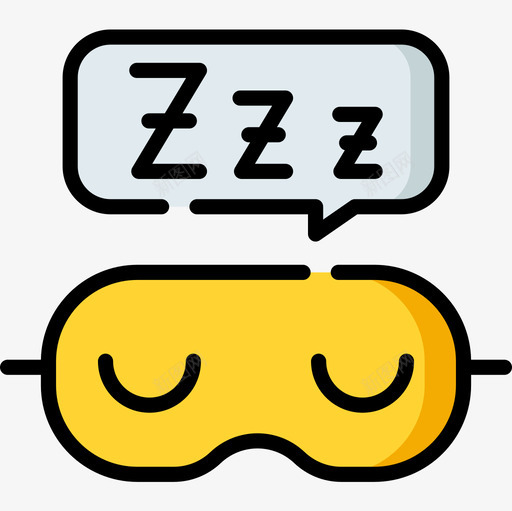 睡眠面膜24小时自由时间线性颜色图标svg_新图网 https://ixintu.com 24小时 时间 睡眠 线性 自由 面膜 颜色