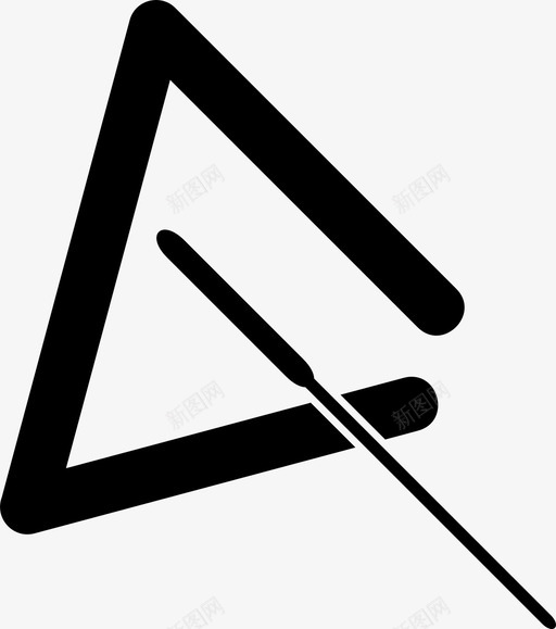 三角形音乐乐器图标svg_新图网 https://ixintu.com 三角形 乐器 各种 节奏 音乐