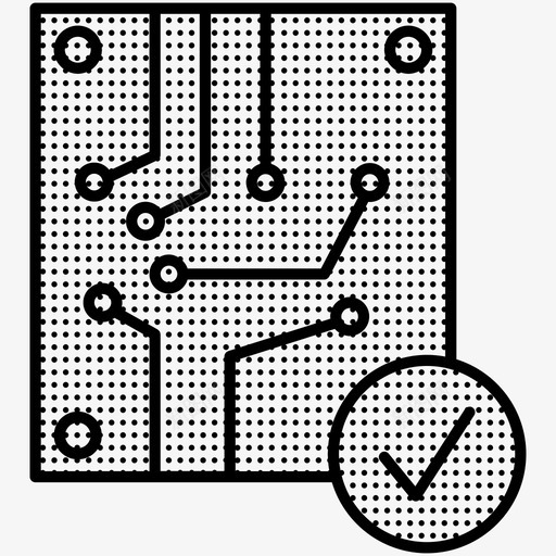 电子印刷电路板印刷电路图标svg_新图网 https://ixintu.com 印刷 印刷电路 嵌入式 电子 电路 电路板 设计 验证