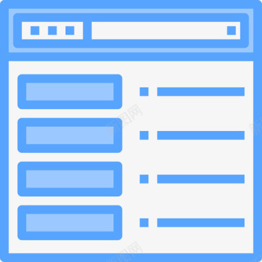 浏览器网站浏览器4蓝色图标图标