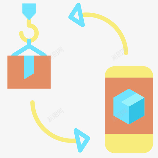 物流物流配送12扁平图标svg_新图网 https://ixintu.com 扁平 物流 物流配送