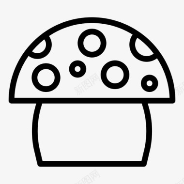 蘑菇健康自然图标图标