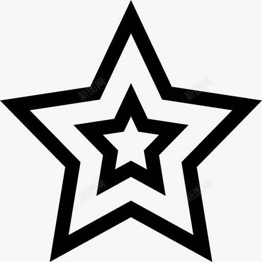 空星书签收藏图标svg_新图网 https://ixintu.com 书签 基本 收藏 空星 设置 评级