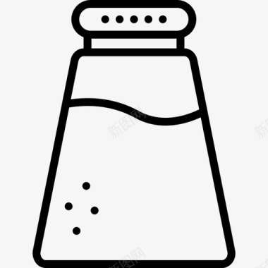 盐瓶调味品食物图标图标
