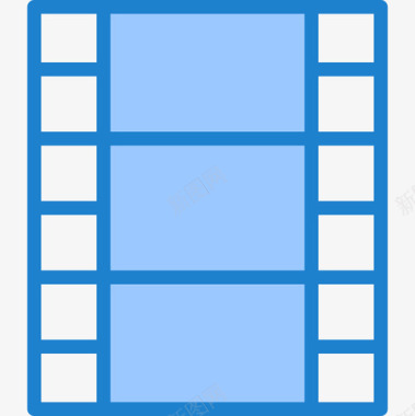 视频接口75蓝色图标图标