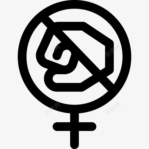 停止暴力妇女节7直系图标svg_新图网 https://ixintu.com 停止 妇女节 暴力 直系