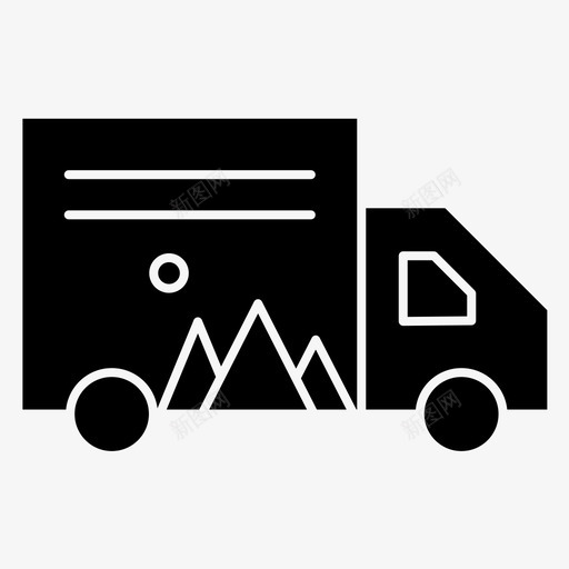 品牌卡车货车图标svg_新图网 https://ixintu.com 卡车 品牌 标志 标志符 符号 货车