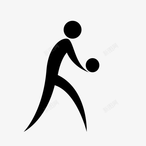 排球撞球发球图标svg_新图网 https://ixintu.com 体育 发球 定位球 扣球 排球 撞球 运动员
