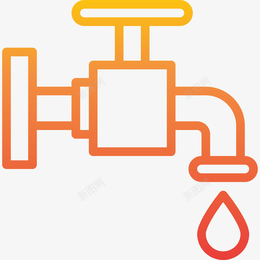 水龙头花园14坡度图标svg_新图网 https://ixintu.com 坡度 水龙头 花园