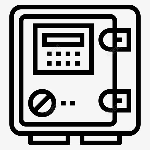 保险箱银行60线性图标svg_新图网 https://ixintu.com 保险箱 线性 银行60