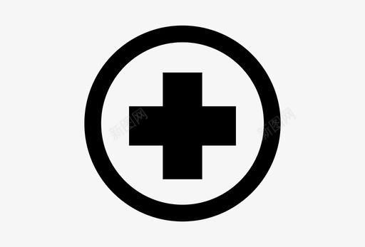 医疗标志援助十字架图标图标