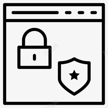 安全浏览器锁专用图标图标