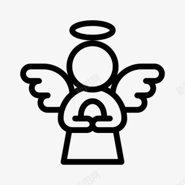 天使复活节彩蛋图标图标