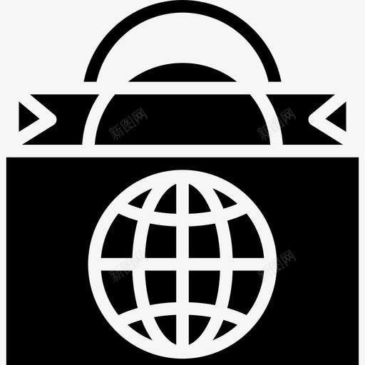 全球网格电子商务84填充图标svg_新图网 https://ixintu.com 全球网格 填充 电子商务84
