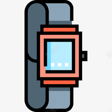智能手表电子37线性彩色图标图标