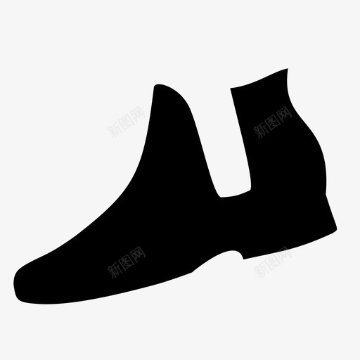 切尔西靴女鞋图标svg_新图网 https://ixintu.com 切尔西 女鞋