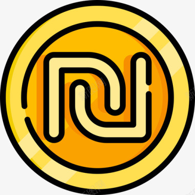 蛇形货币8直系颜色图标图标