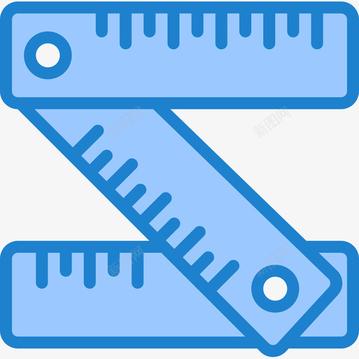 尺子卡彭特19蓝色图标svg_新图网 https://ixintu.com 卡彭特19 尺子 蓝色