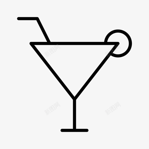 饮料鸡尾酒玻璃杯图标svg_新图网 https://ixintu.com 工具 果汁 概述 玻璃杯 饮料 鸡尾酒
