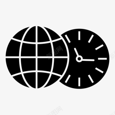 业务时钟时间图标图标